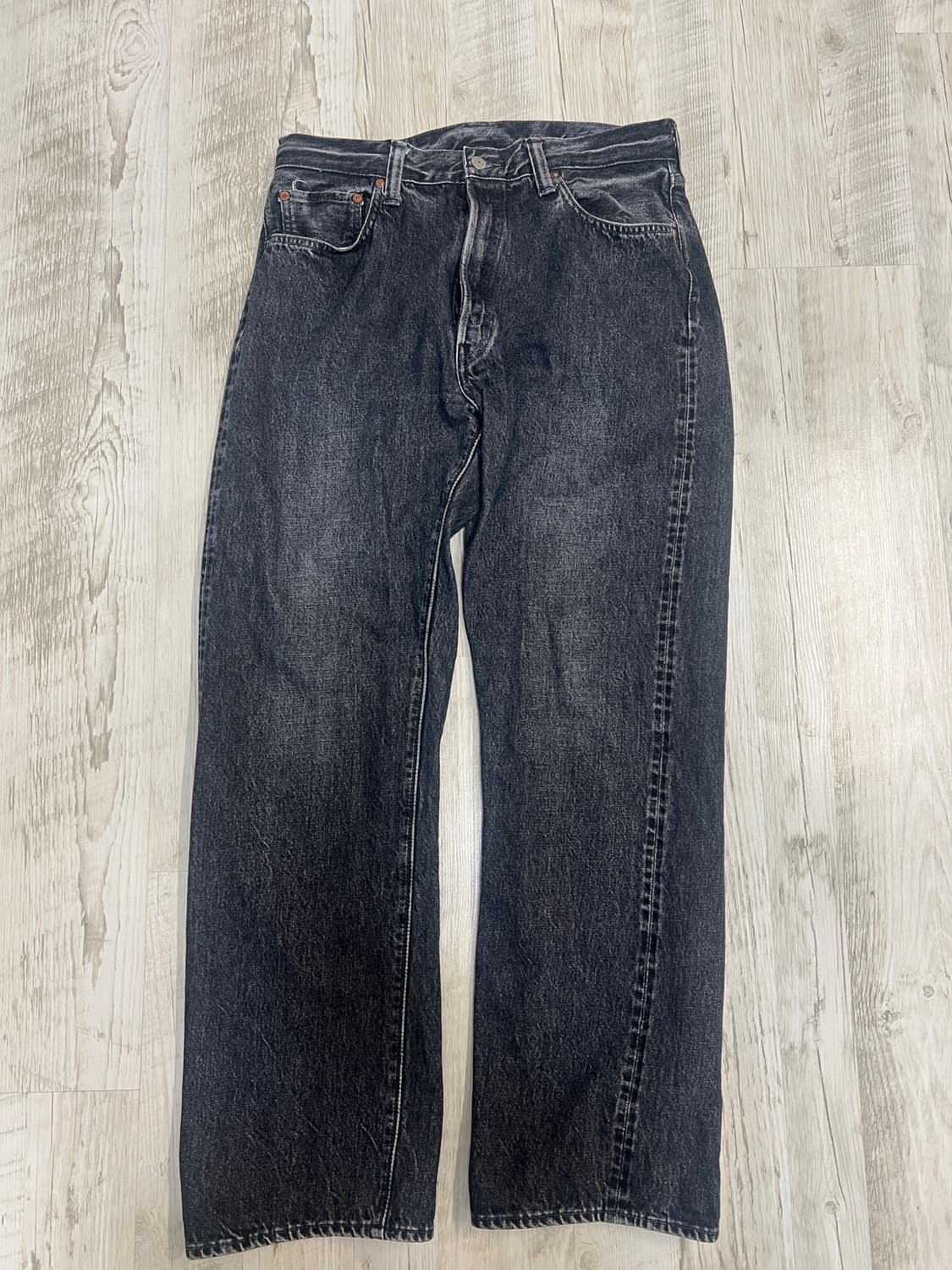 슈가케인 1947 블랙 하드워시 데님 33사이즈 상품이미지1