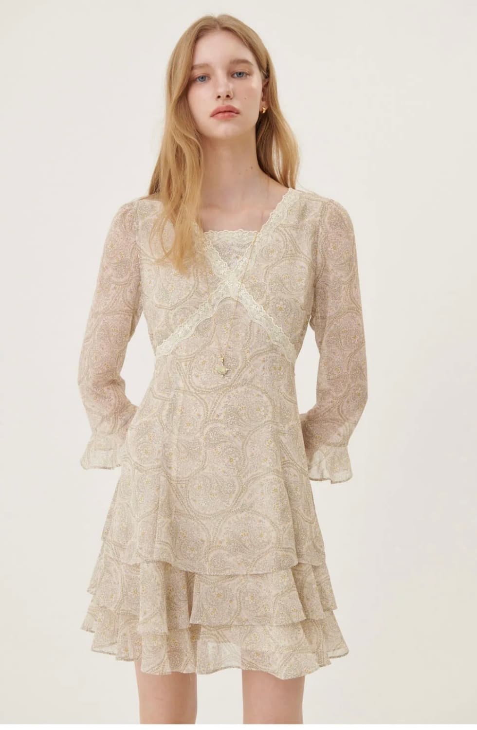 오앨 LACE TIERED MINI DRESS_PAISLEY 원피스 상품이미지6