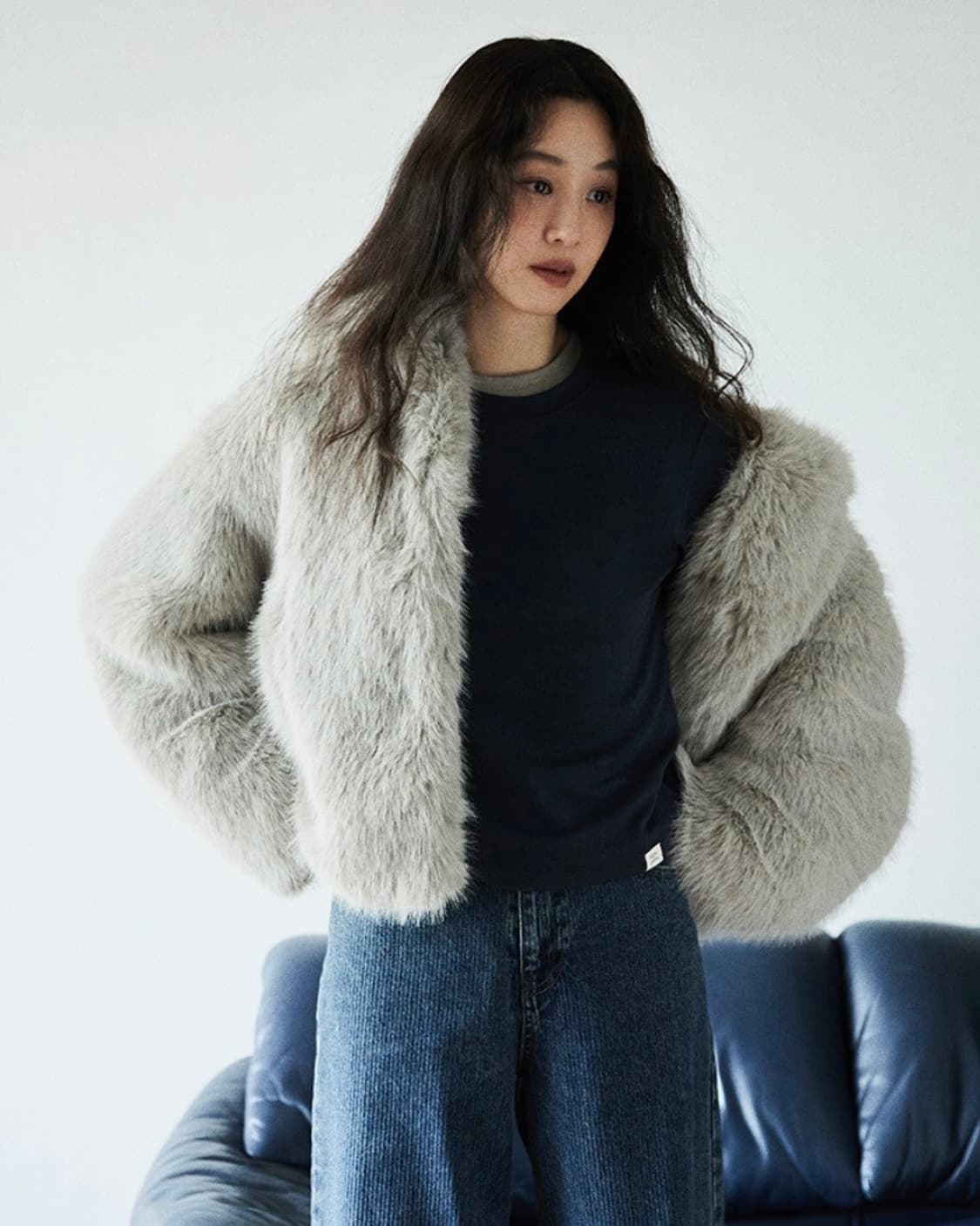 루에브르 퍼자켓 (faux fur short jacket) 상품이미지3