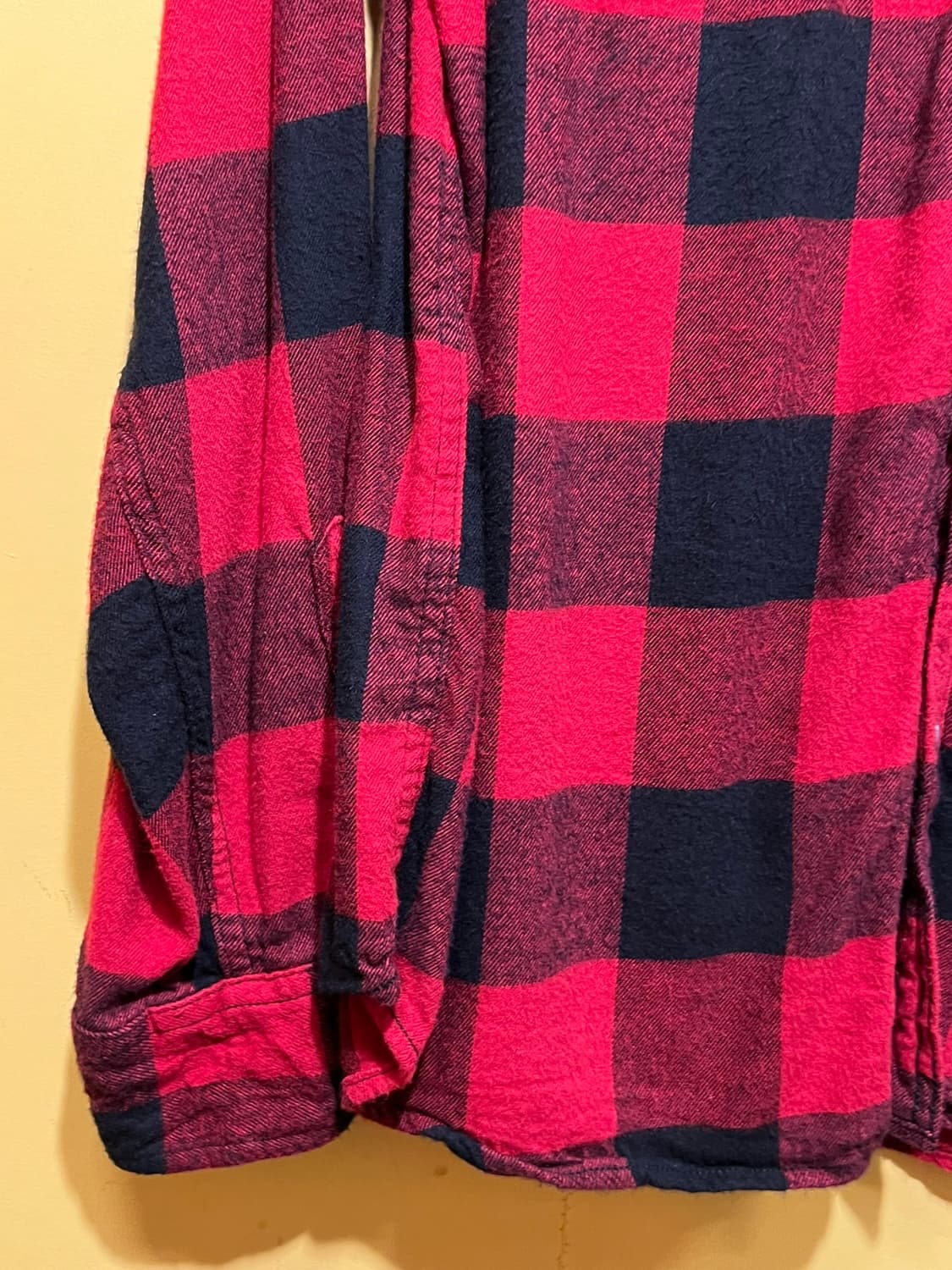 [L] 조지 George 레드 버팔로 체크 플란넬 셔츠 상품이미지4