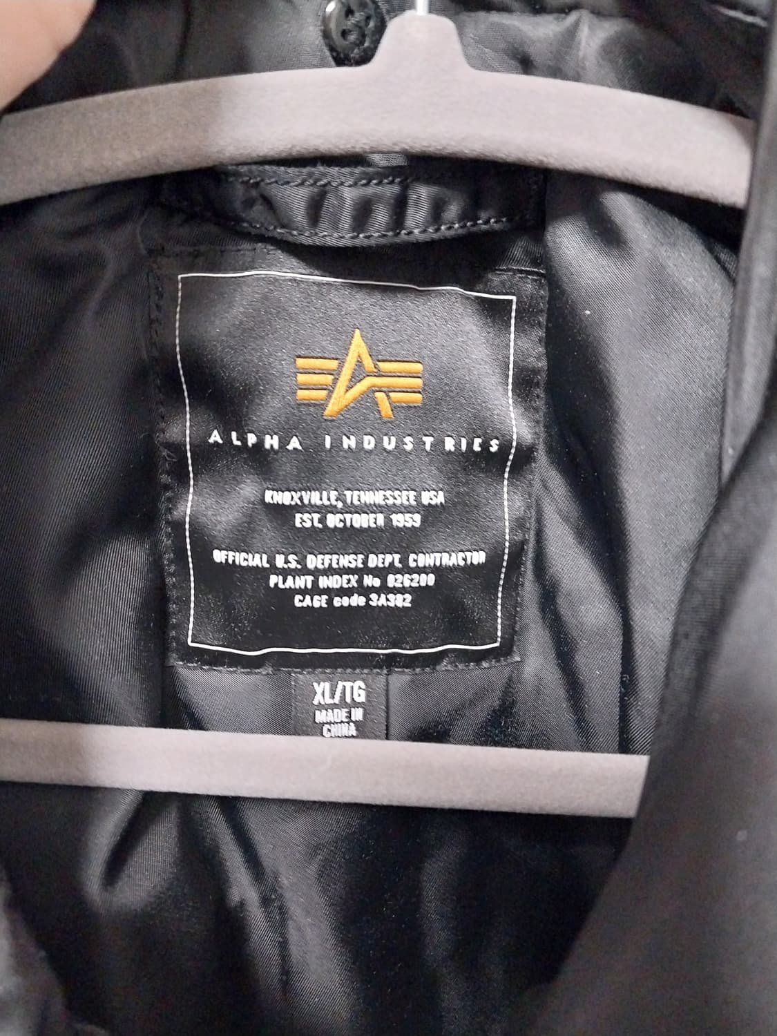 알파 인더스트리 ma-1 플라이트 자켓 블랙 XL 상품이미지4