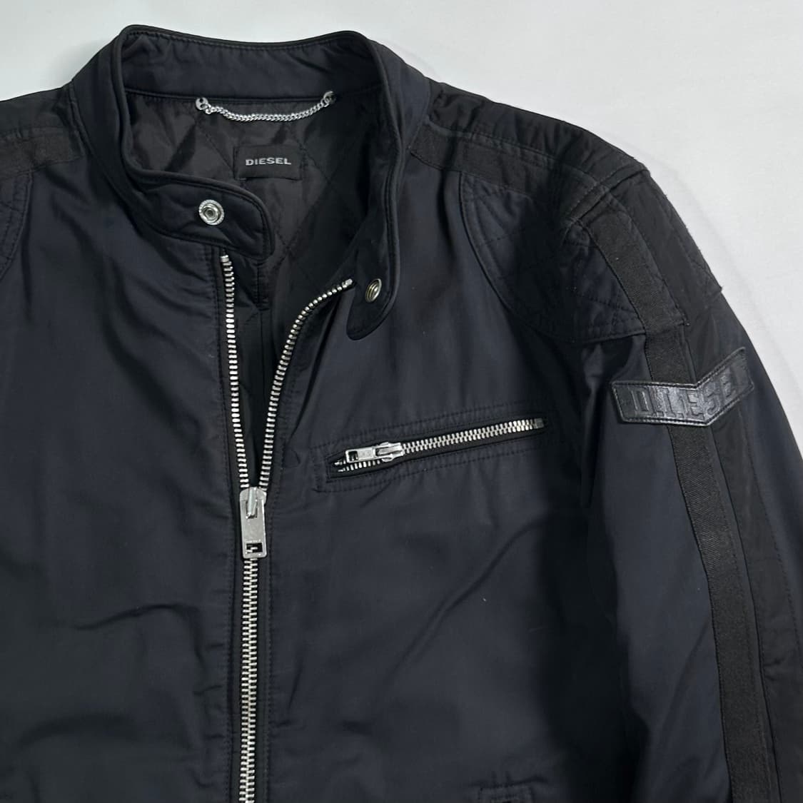 디젤 코튼/나일론 바이커 자켓  상품이미지3