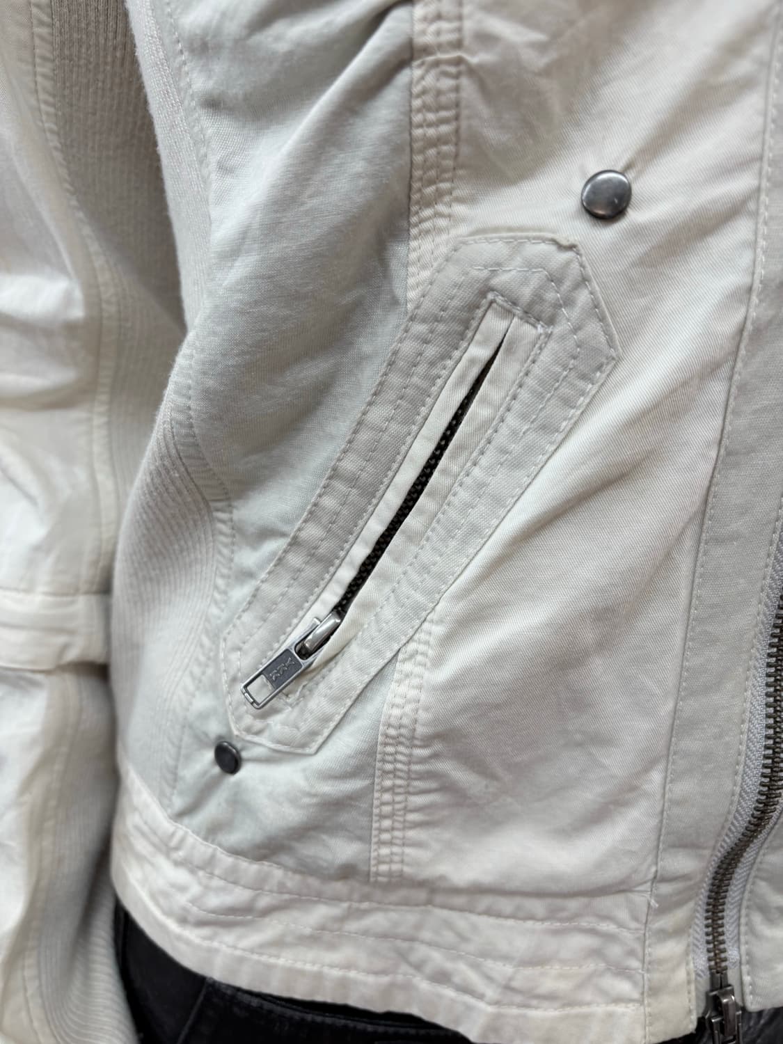 Ivory V-Neck Two-Way Jacket 상품이미지4
