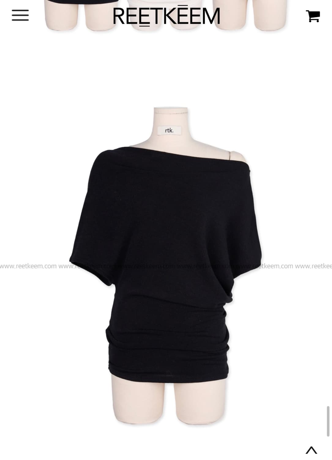 릿킴 OBLIQUE DRAPE KNIT   상품이미지2
