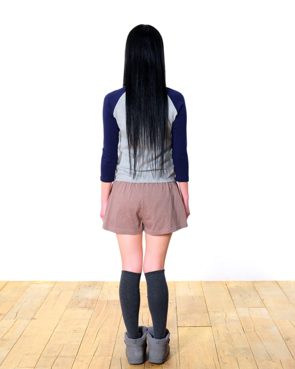 코이세이오038 컬러 믹스 레글런 카프리 롱슬리브 상품이미지3