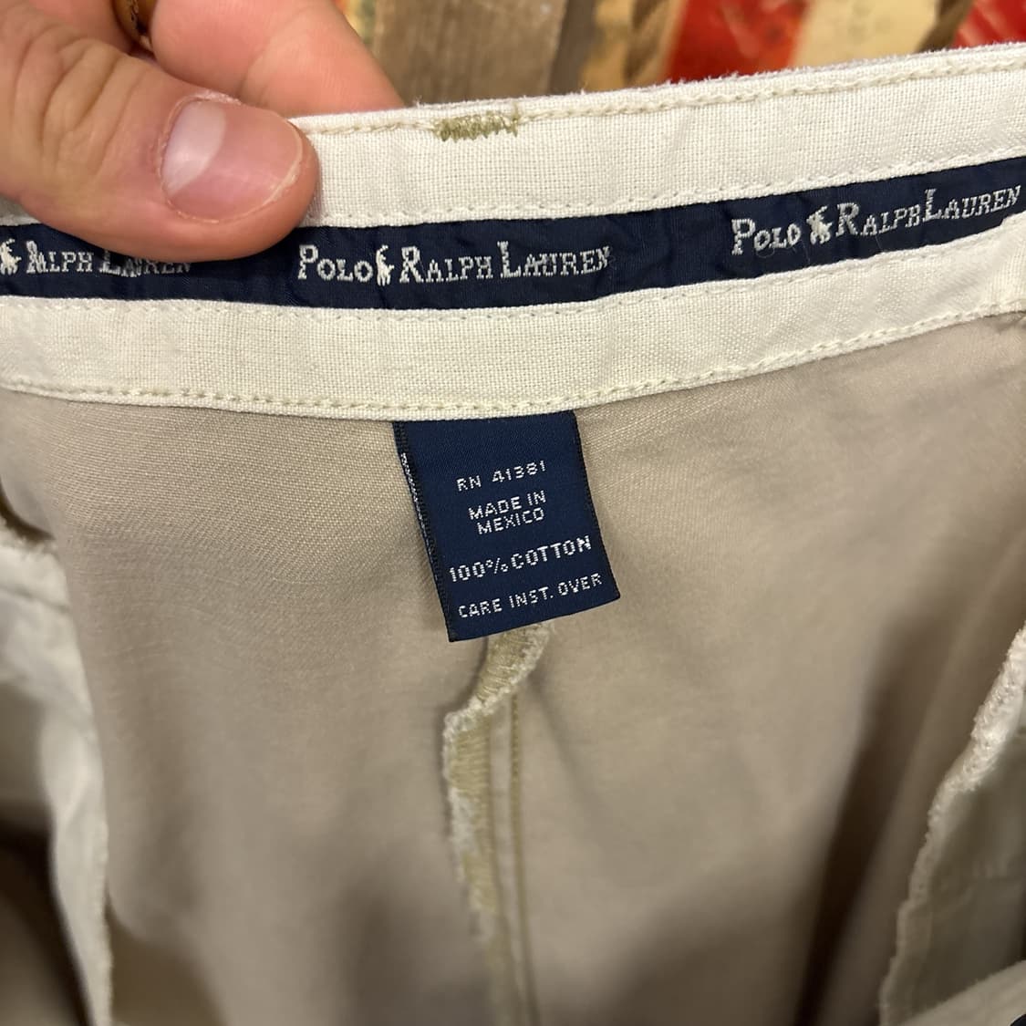 80~90s 폴로 랄프로렌 클래식 더블플리츠 베이지 치노팬츠 N767 상품이미지6