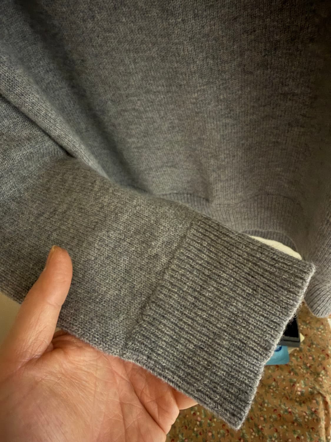 Unfeigned 캐시미어 모크넥 울 니트 XL 상품이미지3