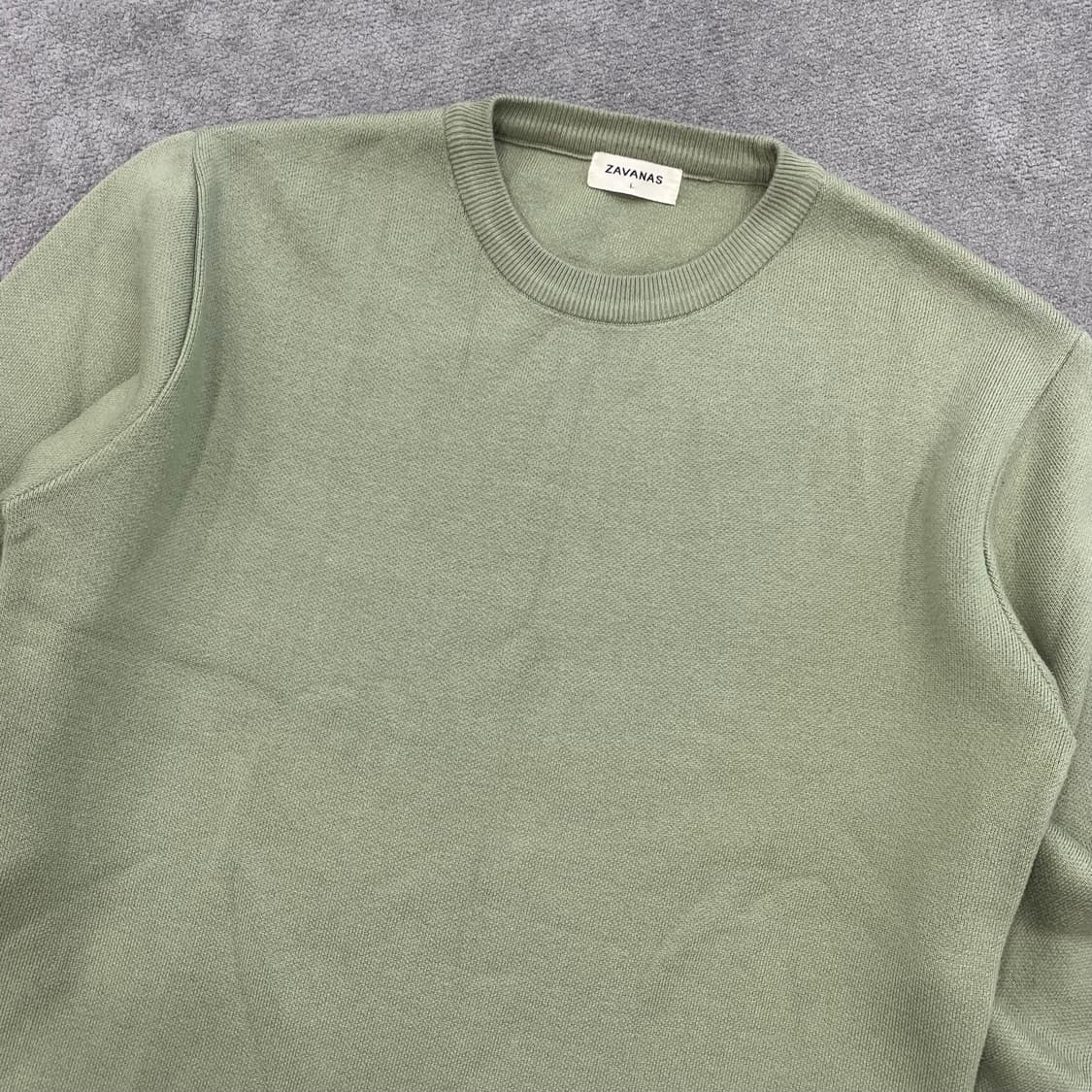 L ZAVANAS 라운드넥 니트 상품이미지2