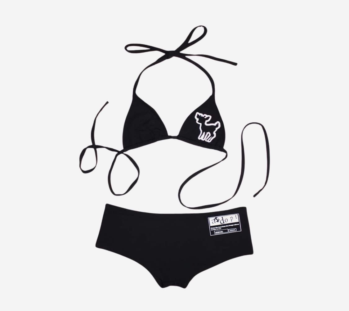 Bonnae 우먼 그래픽 비키니 블랙 상품이미지1