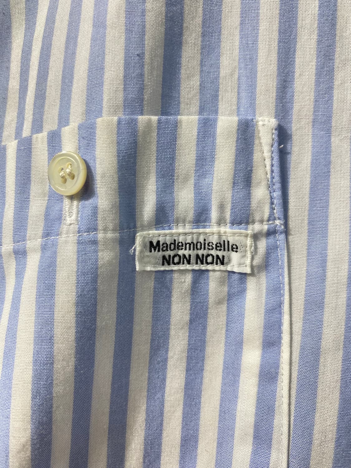 [M] Mademoiselle Non Non 스트라이프 셔츠 원피스 상품이미지4