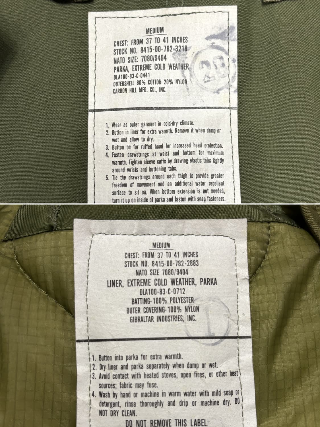 80s 오리지널 m65 피쉬테일 파카 상품이미지3