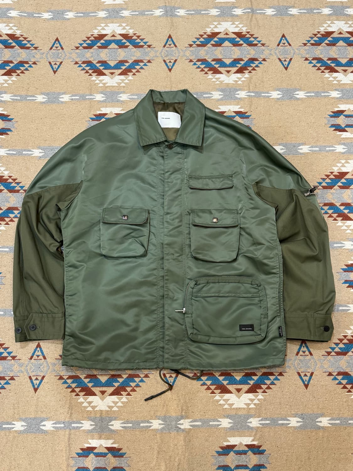 [L] 토가 아카이브 x 포터 나일론 블루종 카키  상품이미지5