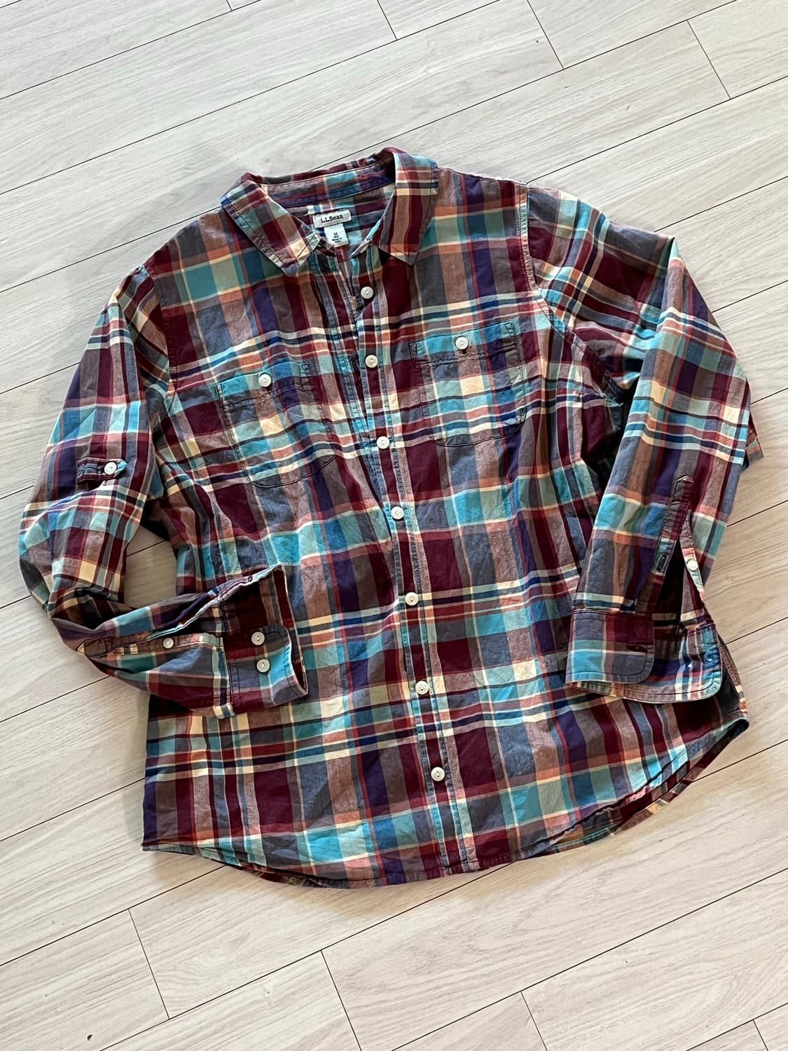 LL Bean 체크 남방 상품이미지3