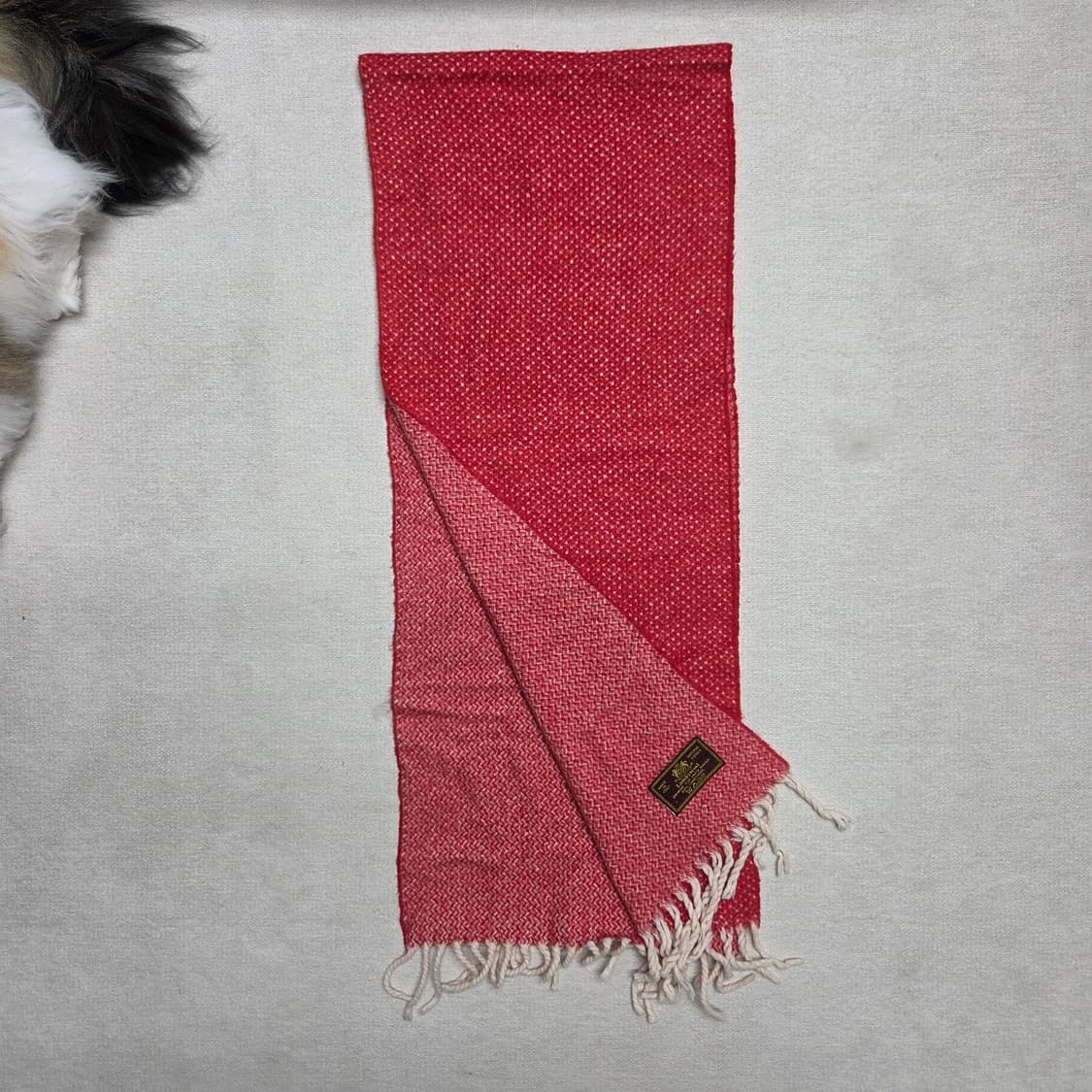 이태리 램스울 버드아이 체크 머플러 상품이미지2