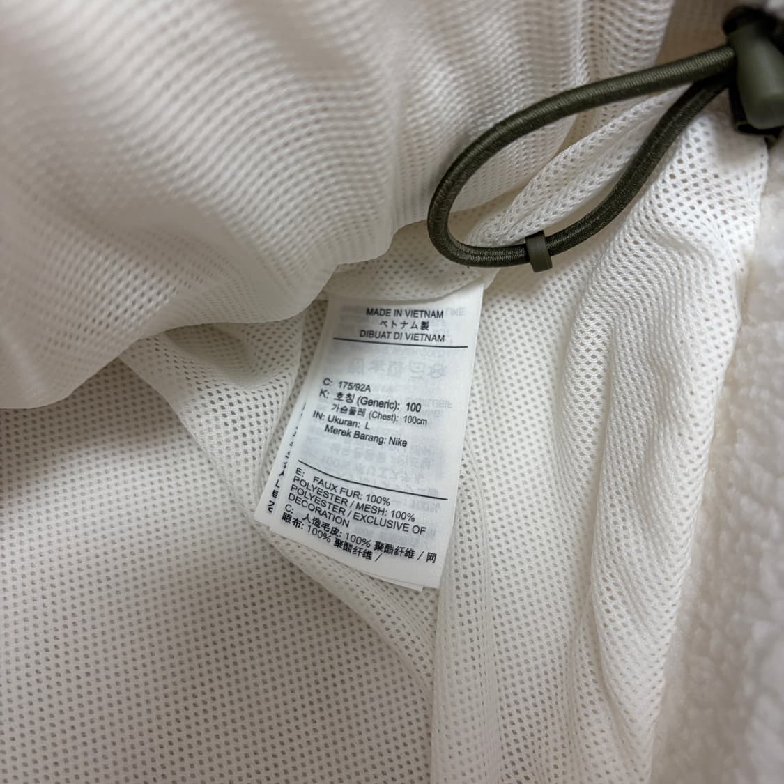 나이키 크림 하이넥 반집업 후리스 L 상품이미지6