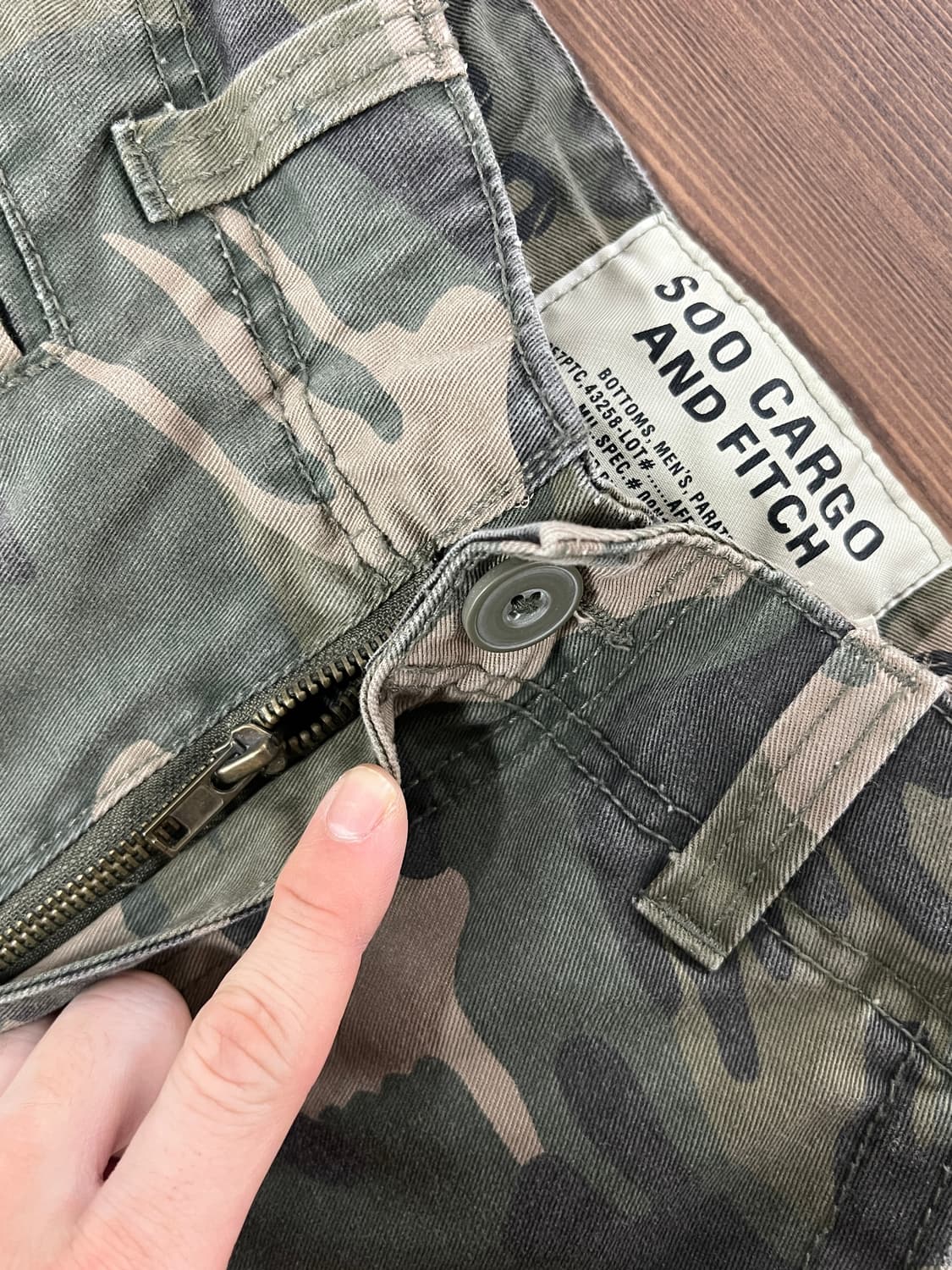 Military Vintage 멀티포켓 카모 카고 팬츠 상품이미지5