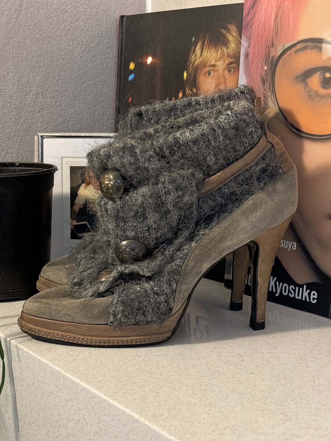 Jpn 나폴레옹 니트 하이힐 상품이미지3