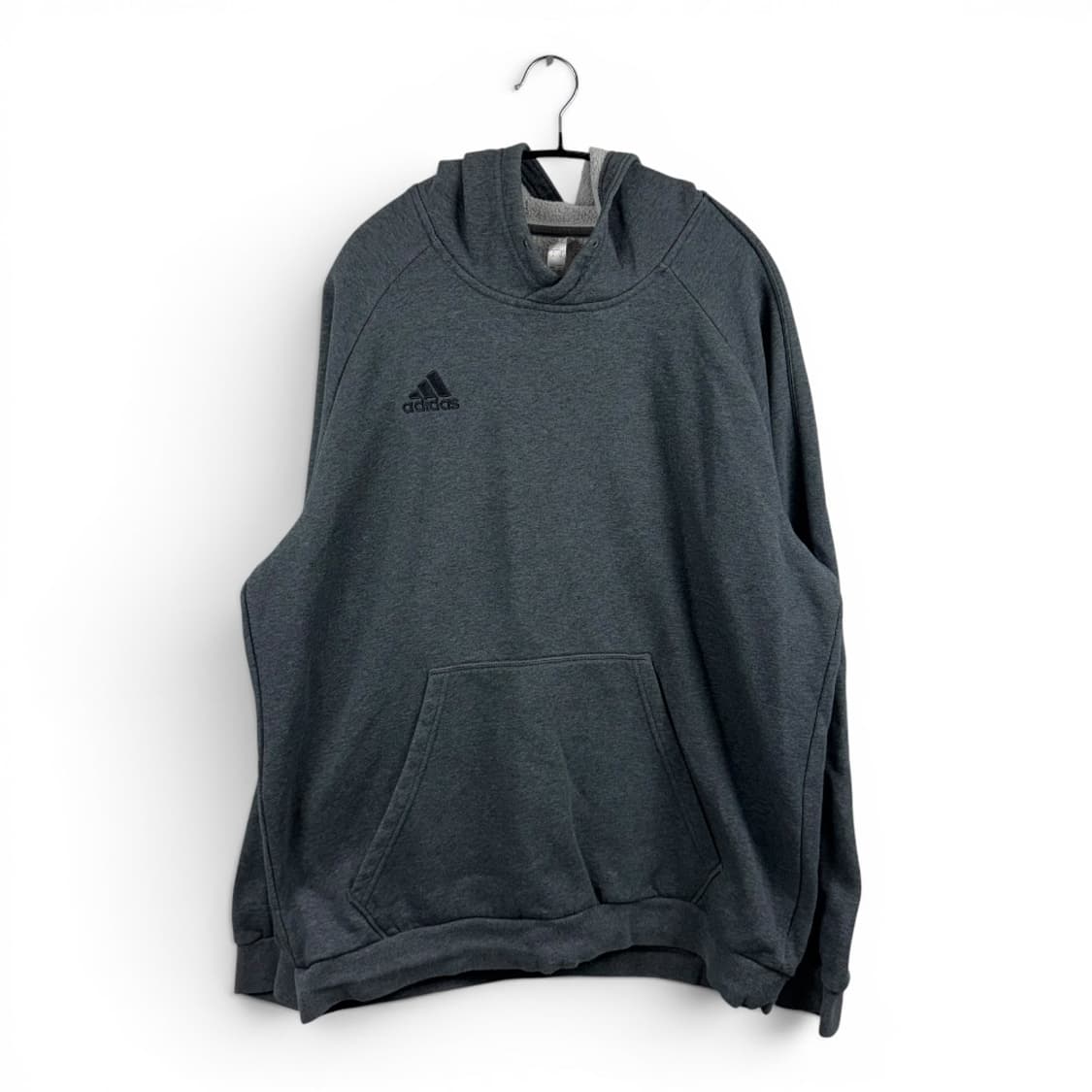 (XL) 아디다스 자수로고 후드 티 차콜 상품이미지1