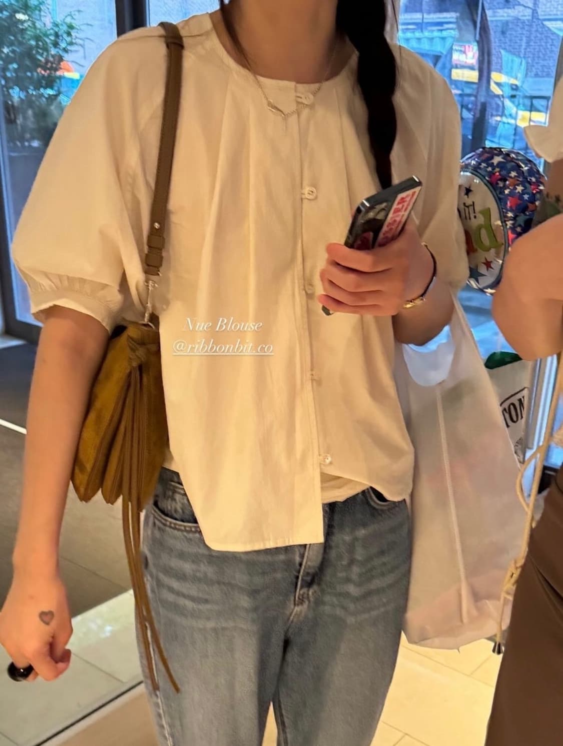 리본빛 nue 블라우스  상품이미지2