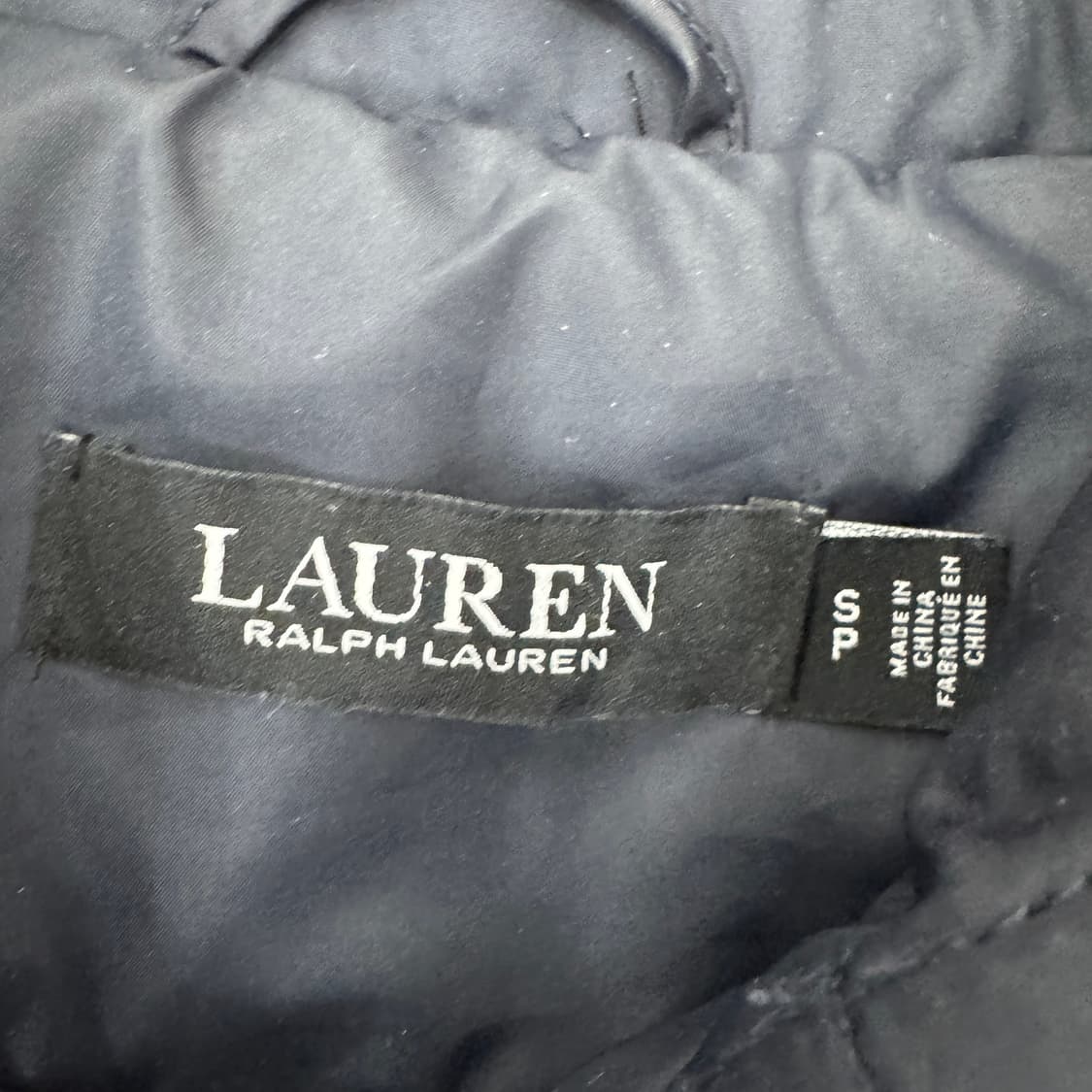 여성용 S 폴로 랄프로렌 네이비 퀼티드 자켓  상품이미지6