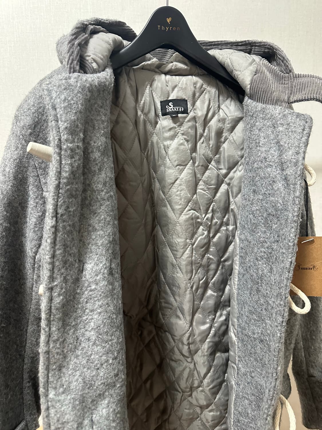 (새상품)스네이크89 그레이 떡볶이 코트 상품이미지5