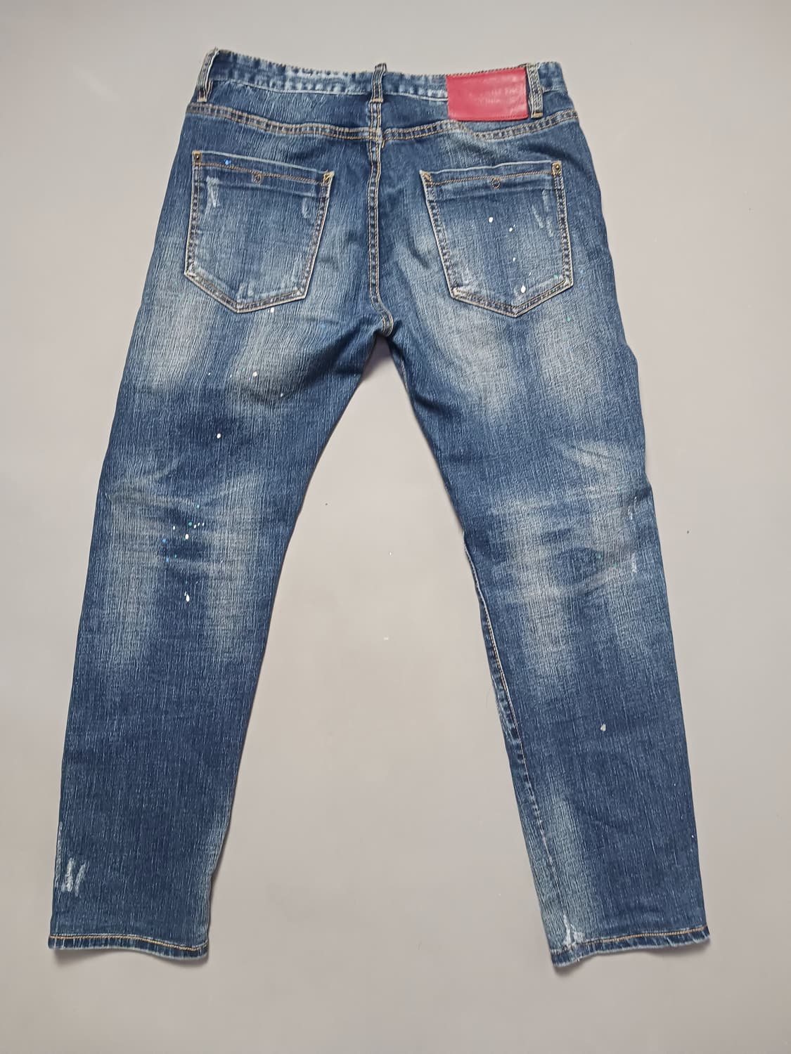 [32] 디스퀘어드2 멀티페인팅 덧댐 슬림진 청바지 상품이미지7