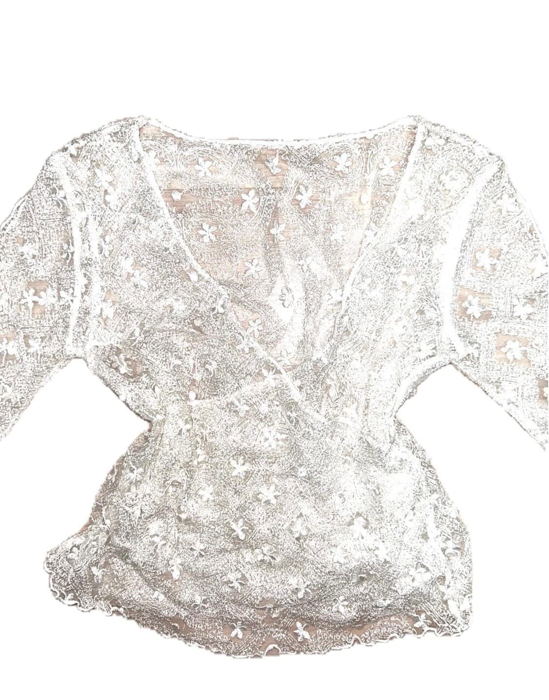 빈티지 레이스 시스루 레이어드 탑  상품이미지2