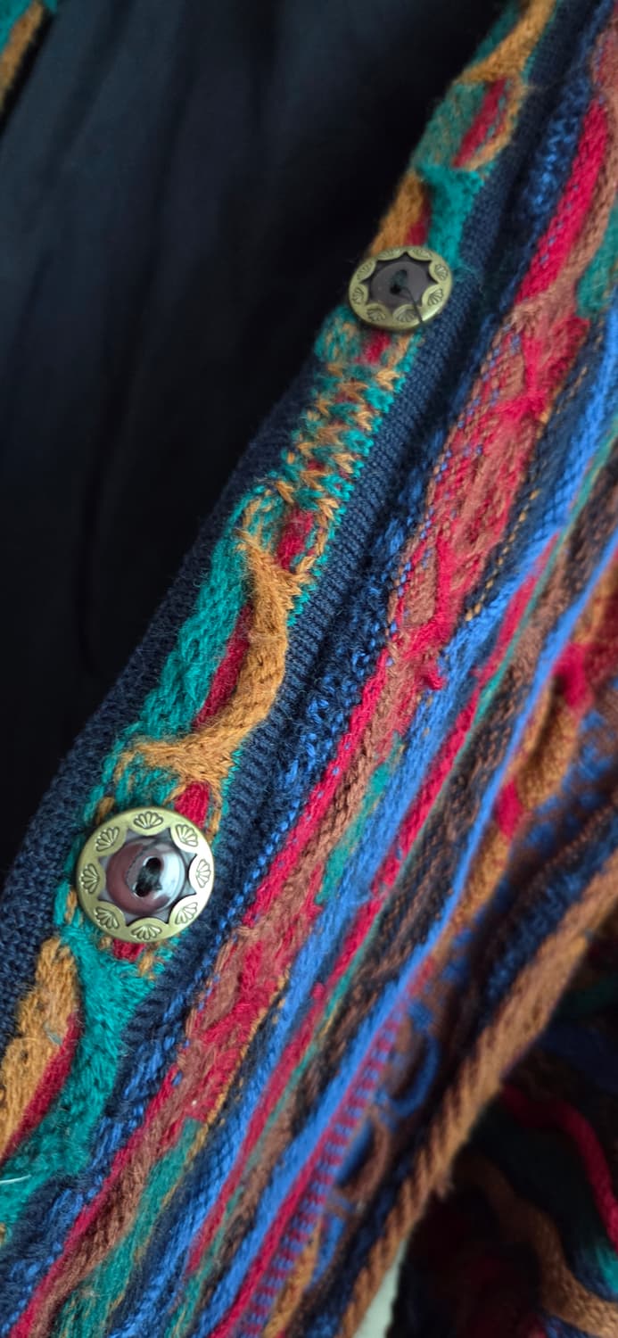 쿠지 림노스 LIMNOS 호주 울100% 롱가디건 XL 택포 상품이미지6