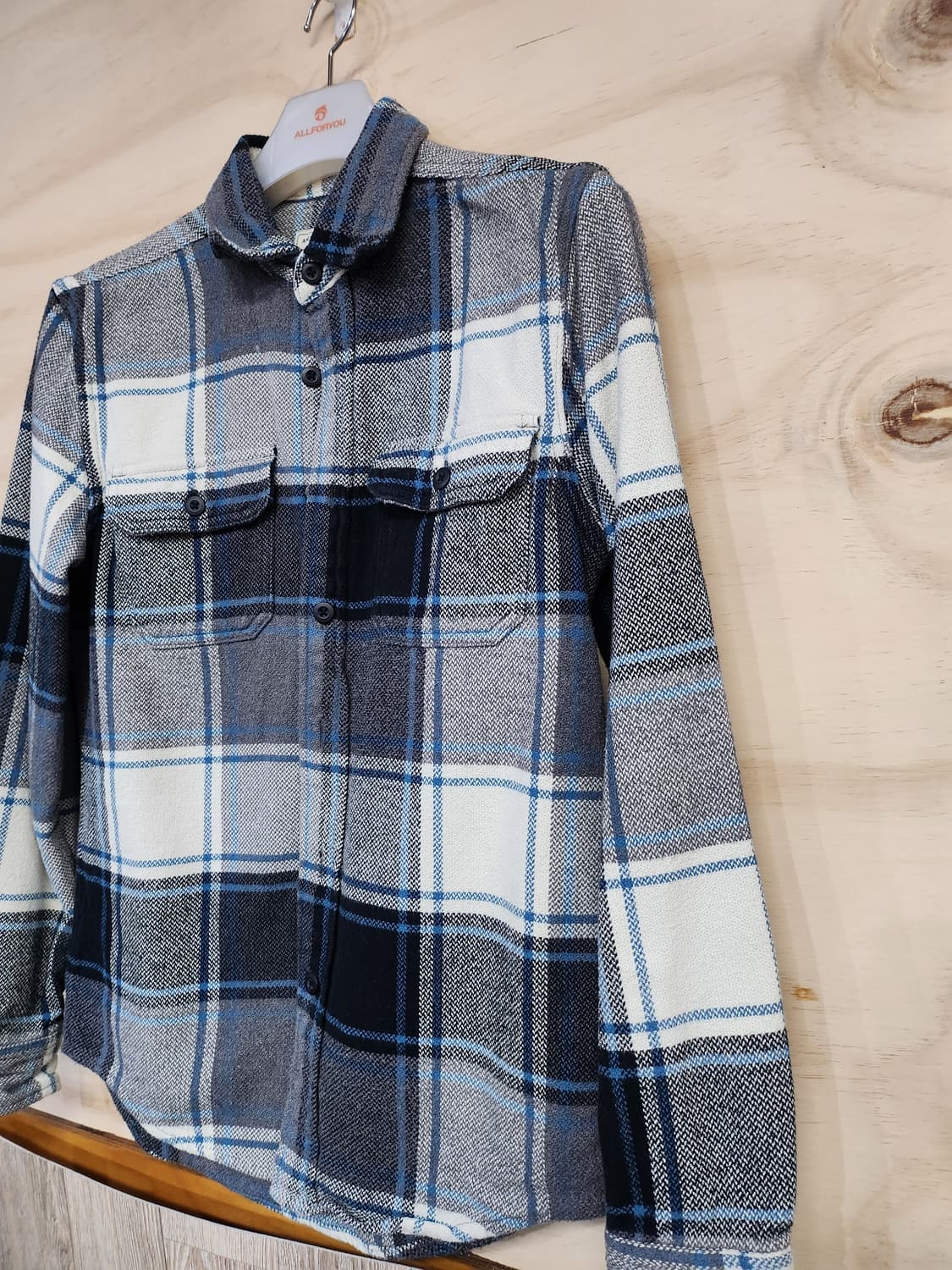 112) 아메리칸이글 체크 셔츠 남방 상품이미지3