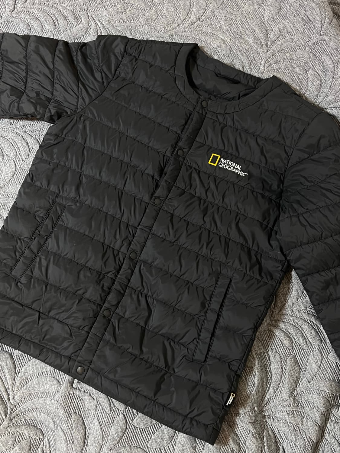 내셔널지오그래픽 구스다운 경량 패딩 다크그레이 M 상품이미지1