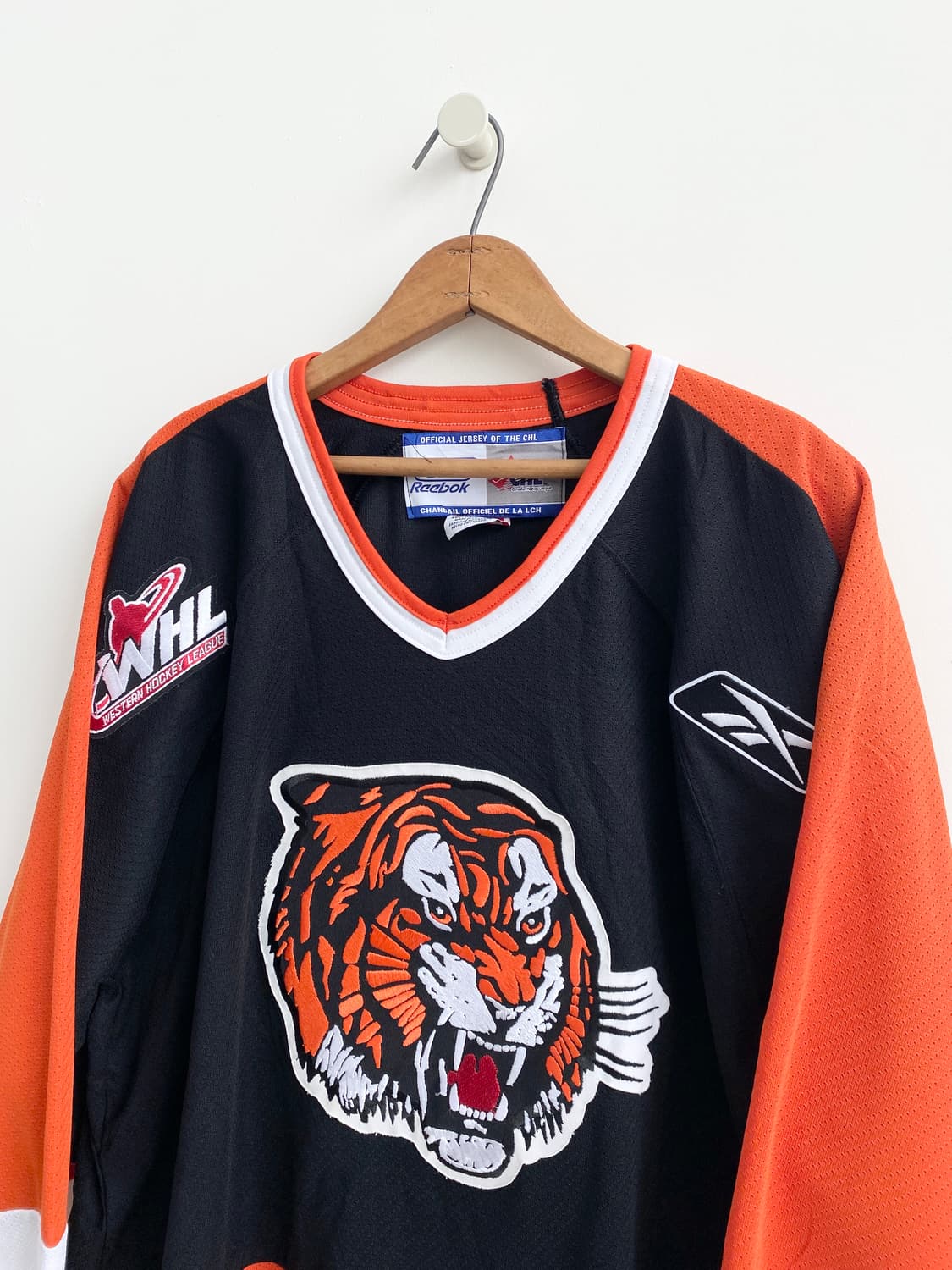 00‘s 리복 CHL 메디신햇 타이거즈 하키 져지 상품이미지3