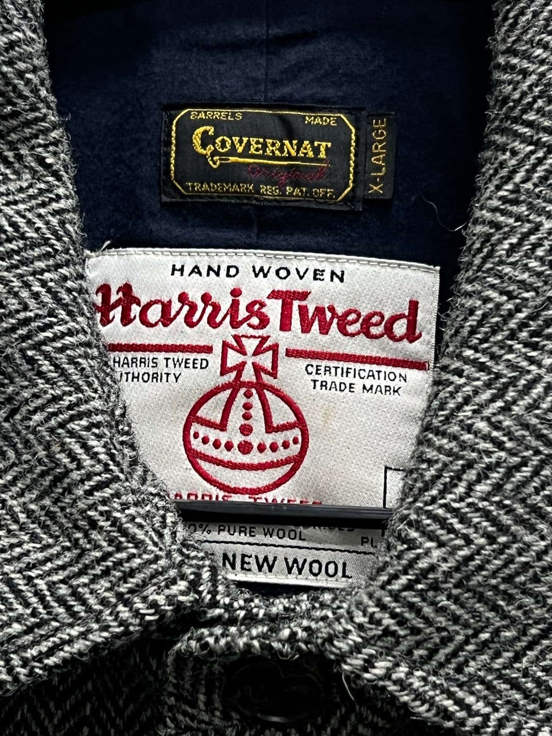 커버낫 해리스트위드 해링본 맥코트 그레이 상품이미지4