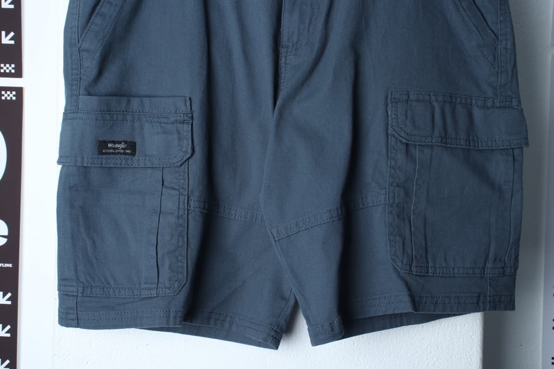 (XL-2XL) 랭글러 반바지 팬츠 카고 블루 면 아메카지-P10133 상품이미지4