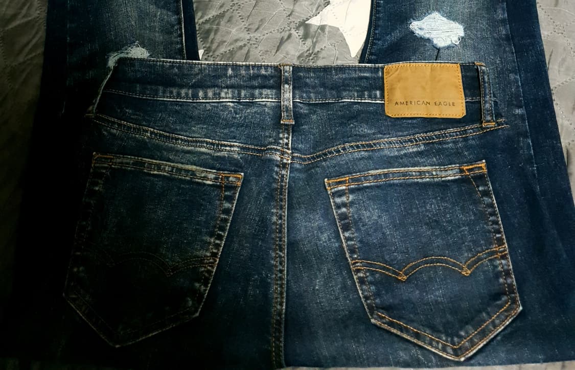 아메리칸이글 스키니 디스트로이드 워싱 스판 데님 팬츠 (30) 상품이미지3