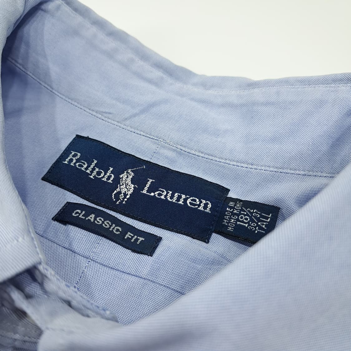 CL606 2XLT 폴로 90s 홍콩판 핑크포니 스카이블루 셔츠 남방 상품이미지3