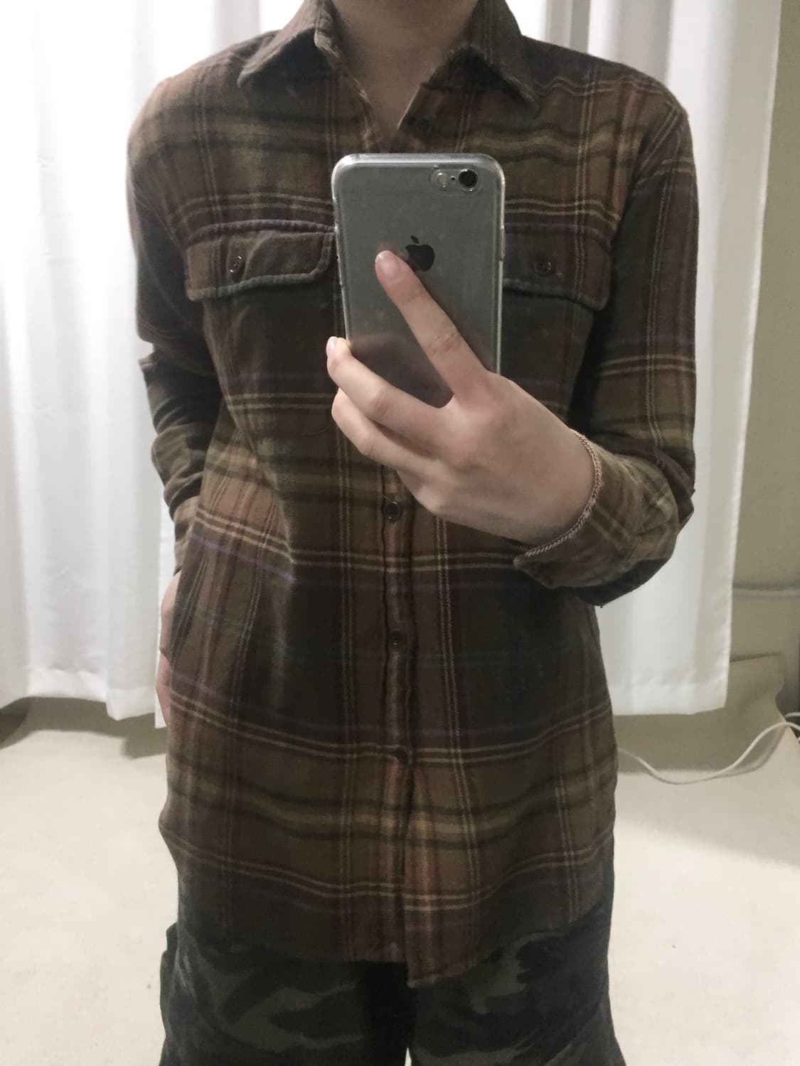 폴로 랄프로렌 브라운 체크 셔츠 상품이미지1