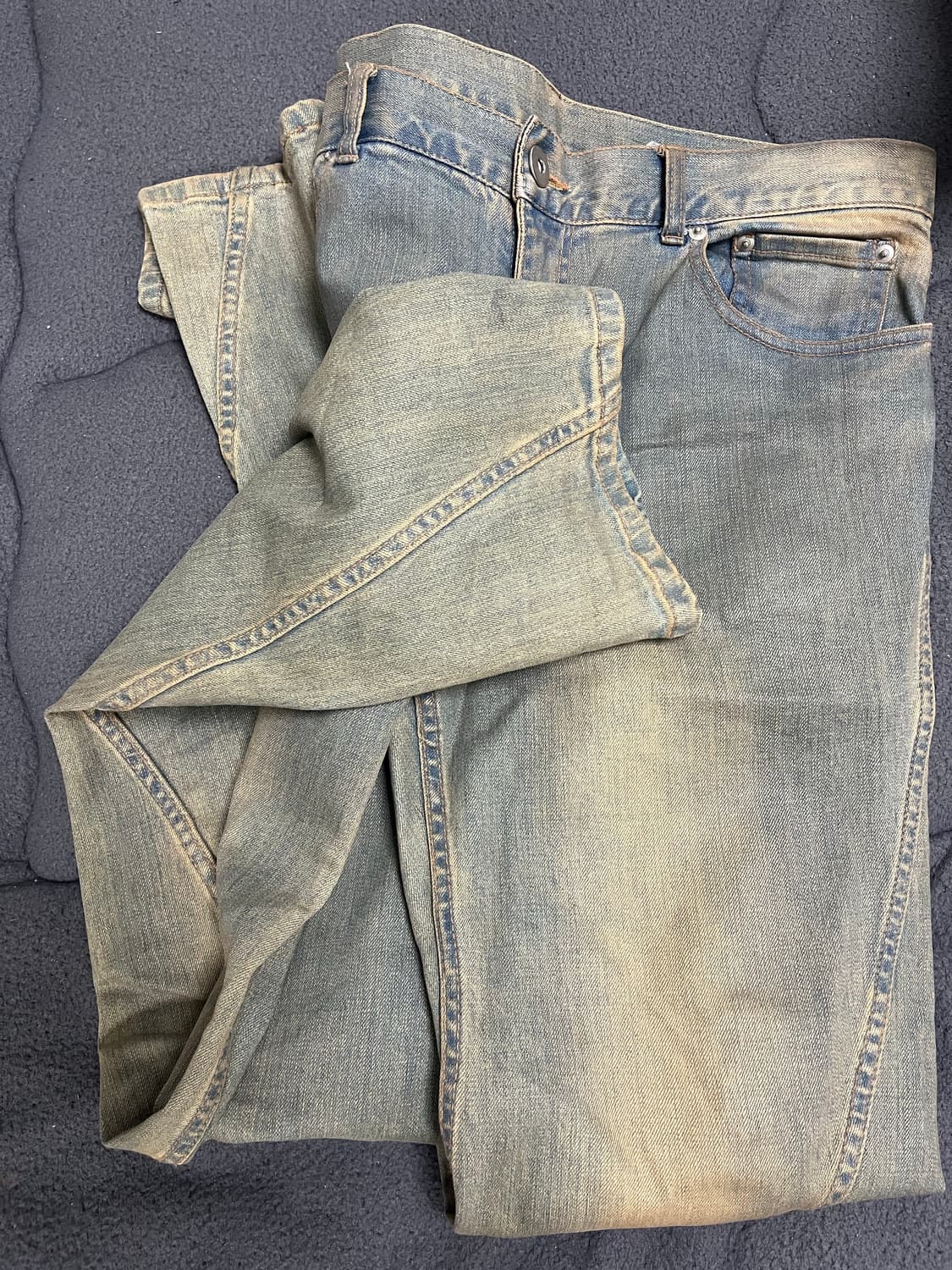 [3] 넥스트도어립스 트위스티드 코팅진 데님 청바지 상품이미지6