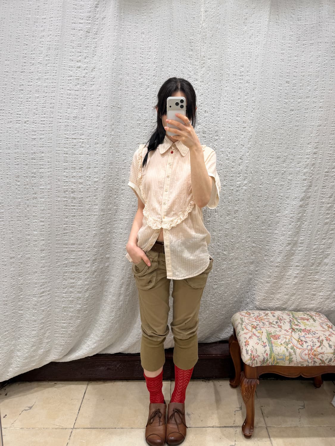 big frill cozy blouse 상품이미지6