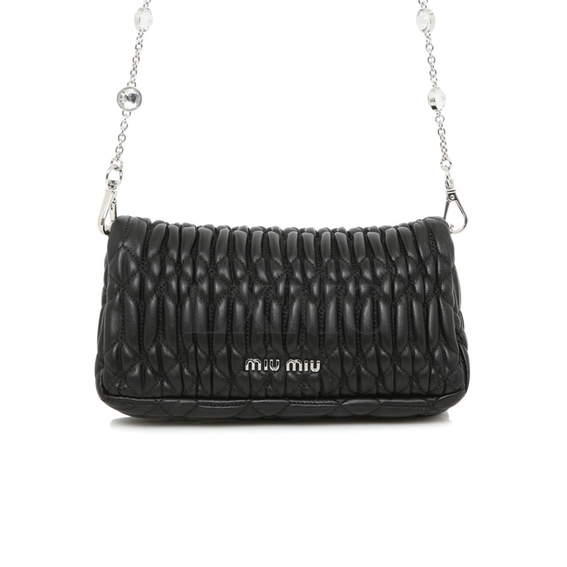 미우미우 나파 크리스탈 체인 크로스백 블랙 미니백 5BP079 상품이미지4