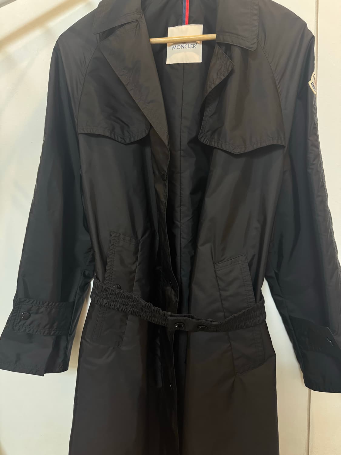 몽클레어 국내정발 트렌치 바람막이 블랙(미사용 새제품) 상품이미지3