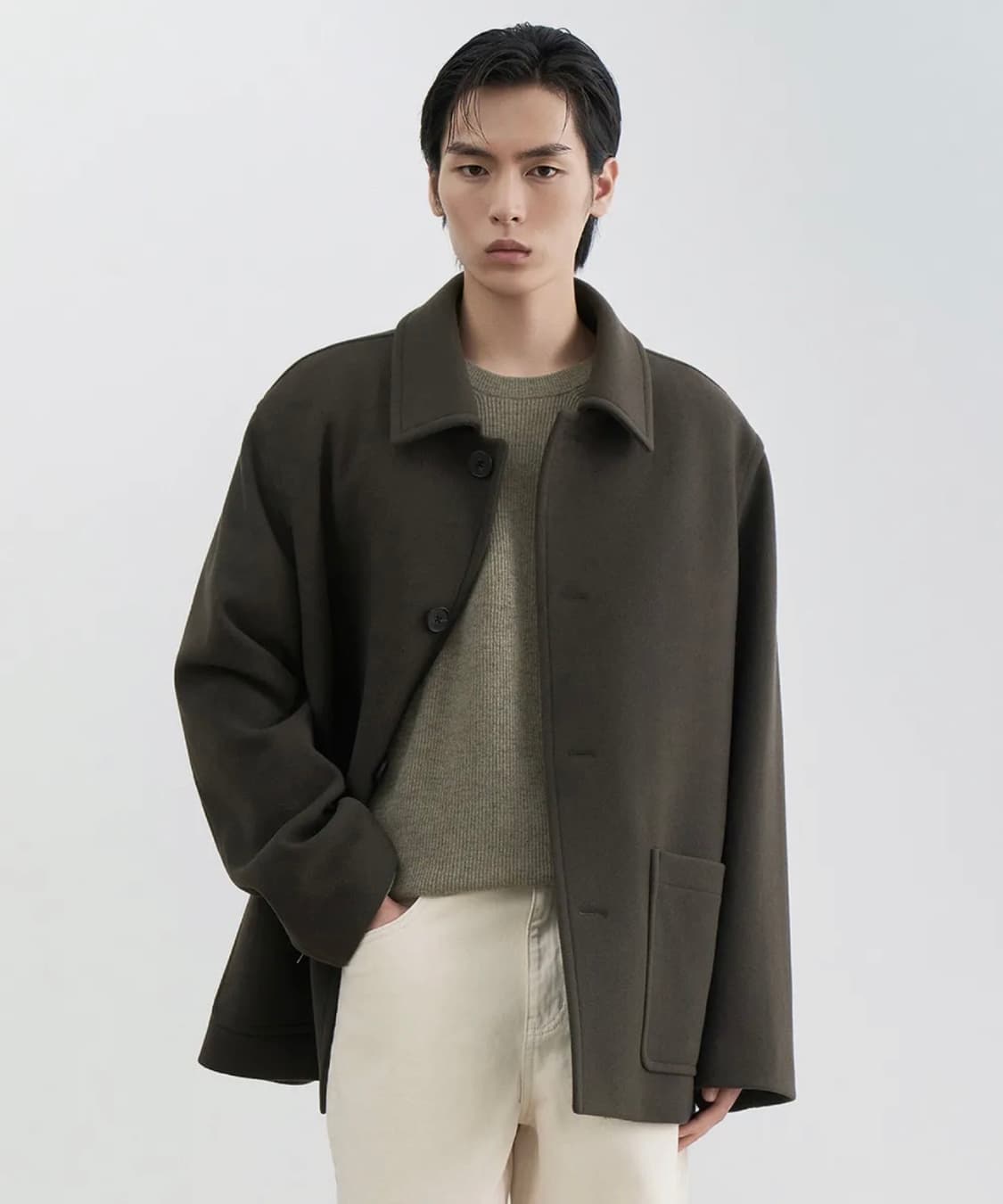 데일리 하프 발마칸 코트 [카키 브라운] L 상품이미지1