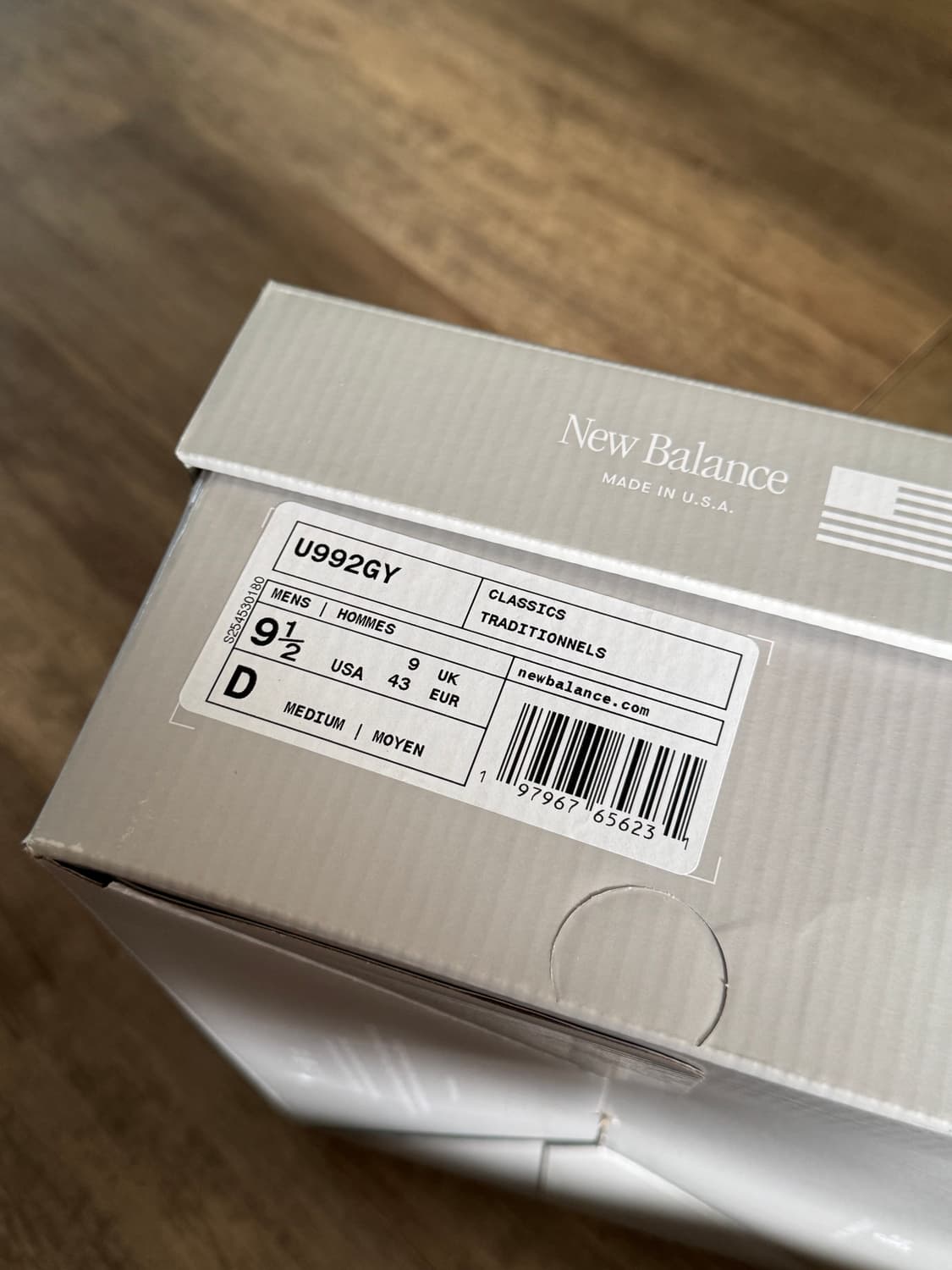 뉴발란스 992 그레이 275 U992GY 상품이미지3