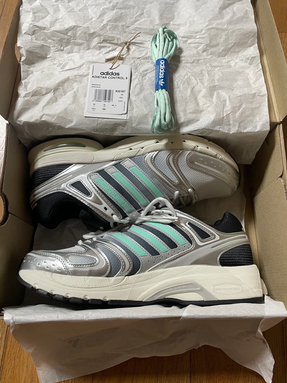 아디다스 아디스타 컨트롤5 화이트:클리어민트 285 상품이미지6