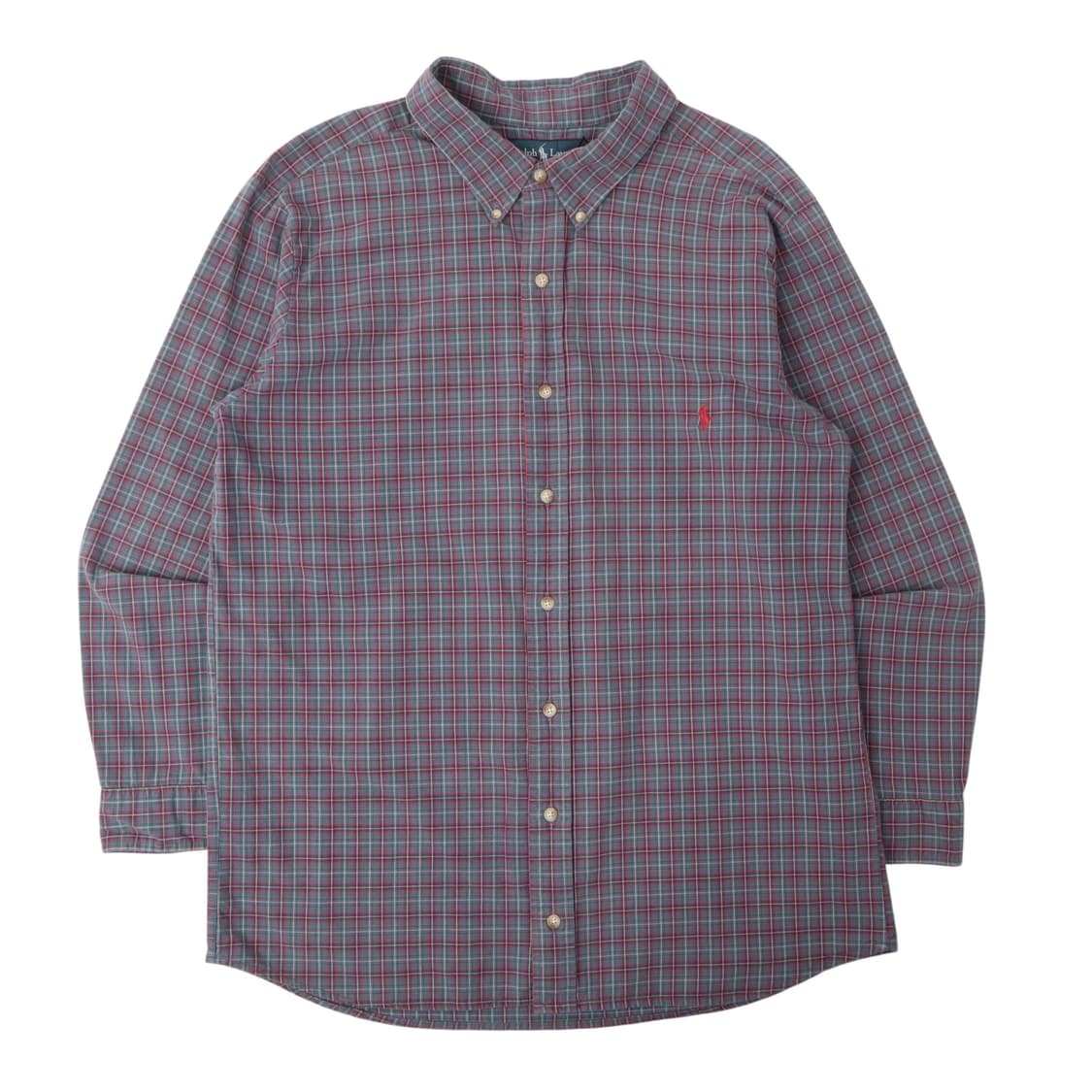 폴로 랄프로렌 블루 체크 클래식핏 셔츠 상품이미지1