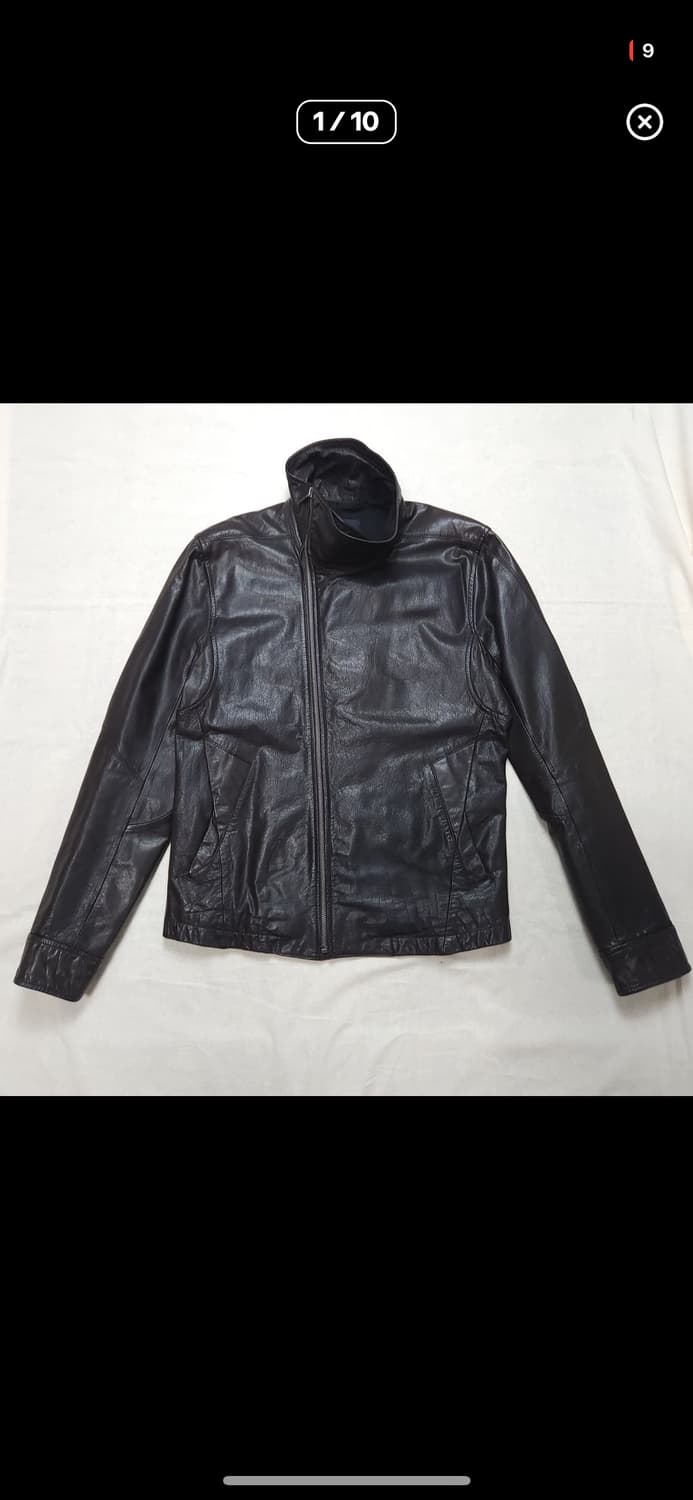 코데즈컴바인 하이넥 레더자켓 상품이미지1