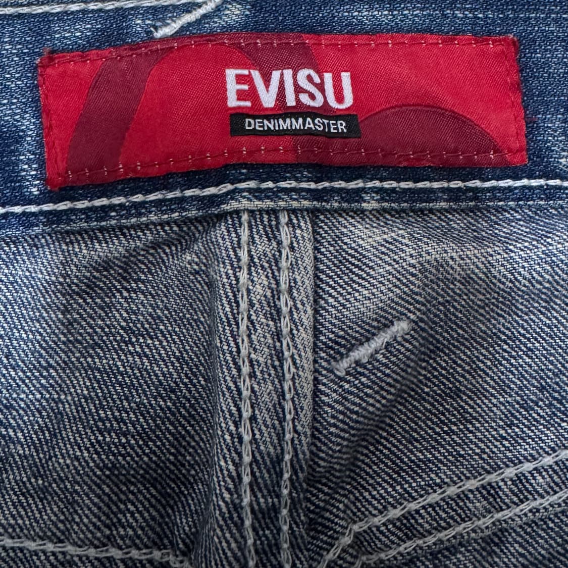 에비수 실버자수 워싱 데님 팬츠 상품이미지7