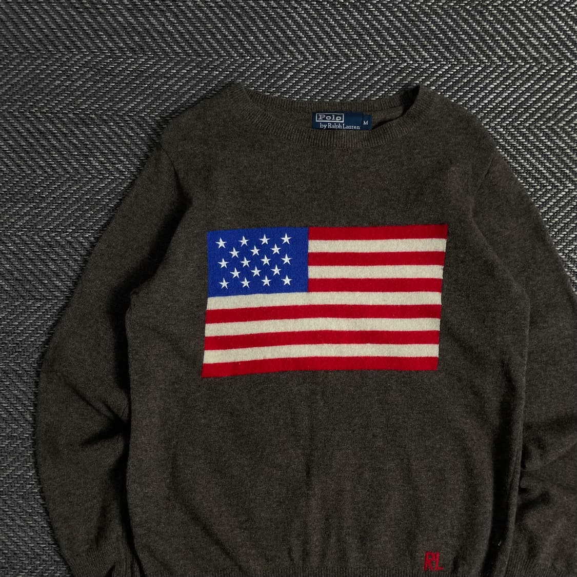 폴로 랄프로렌 성조기 빅로고 램스울 니트o 3334 상품이미지3