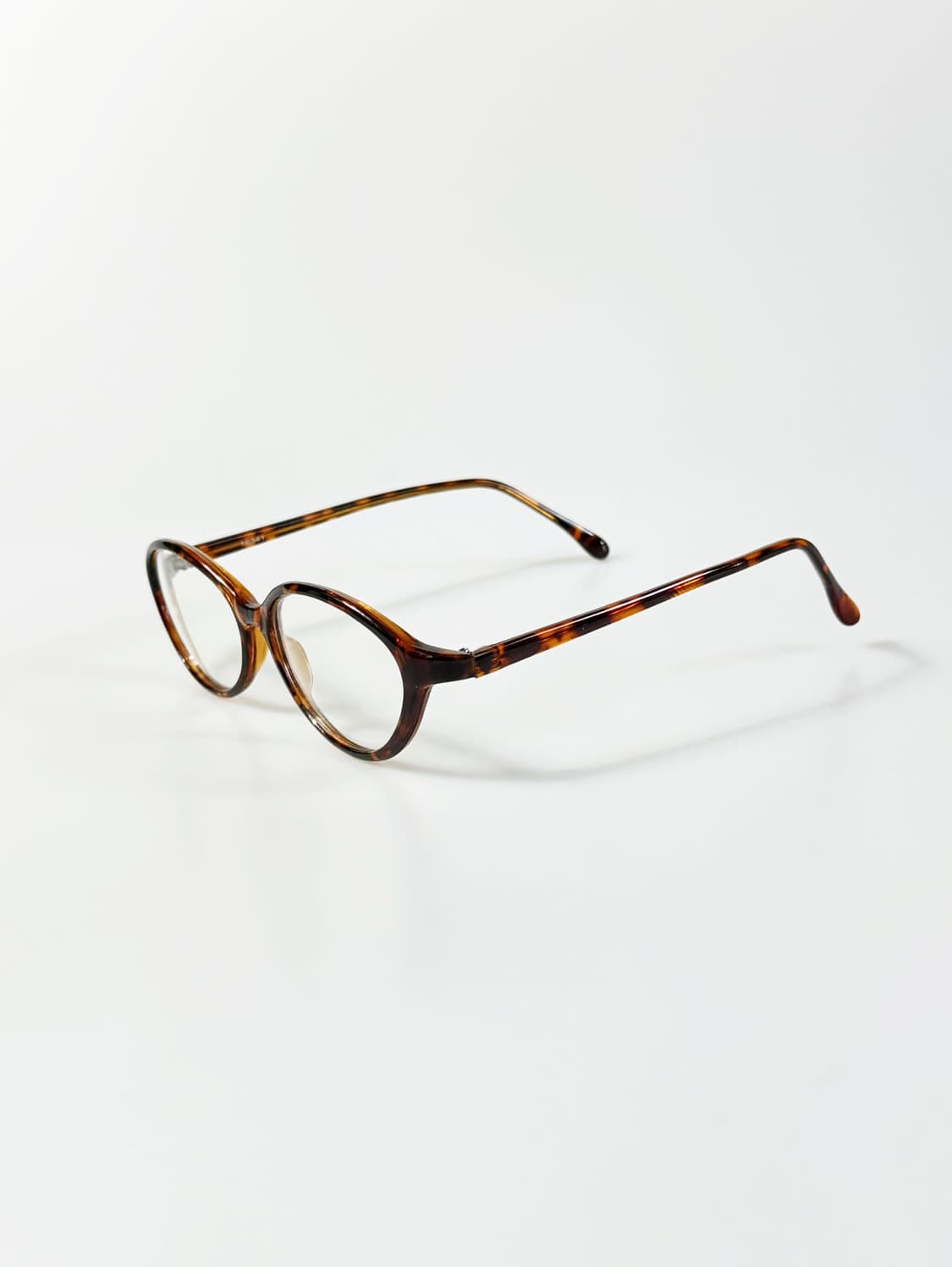 토터스쉘 오벌 뿔테 프레임 오버사이즈 빈티지 안경 상품이미지3