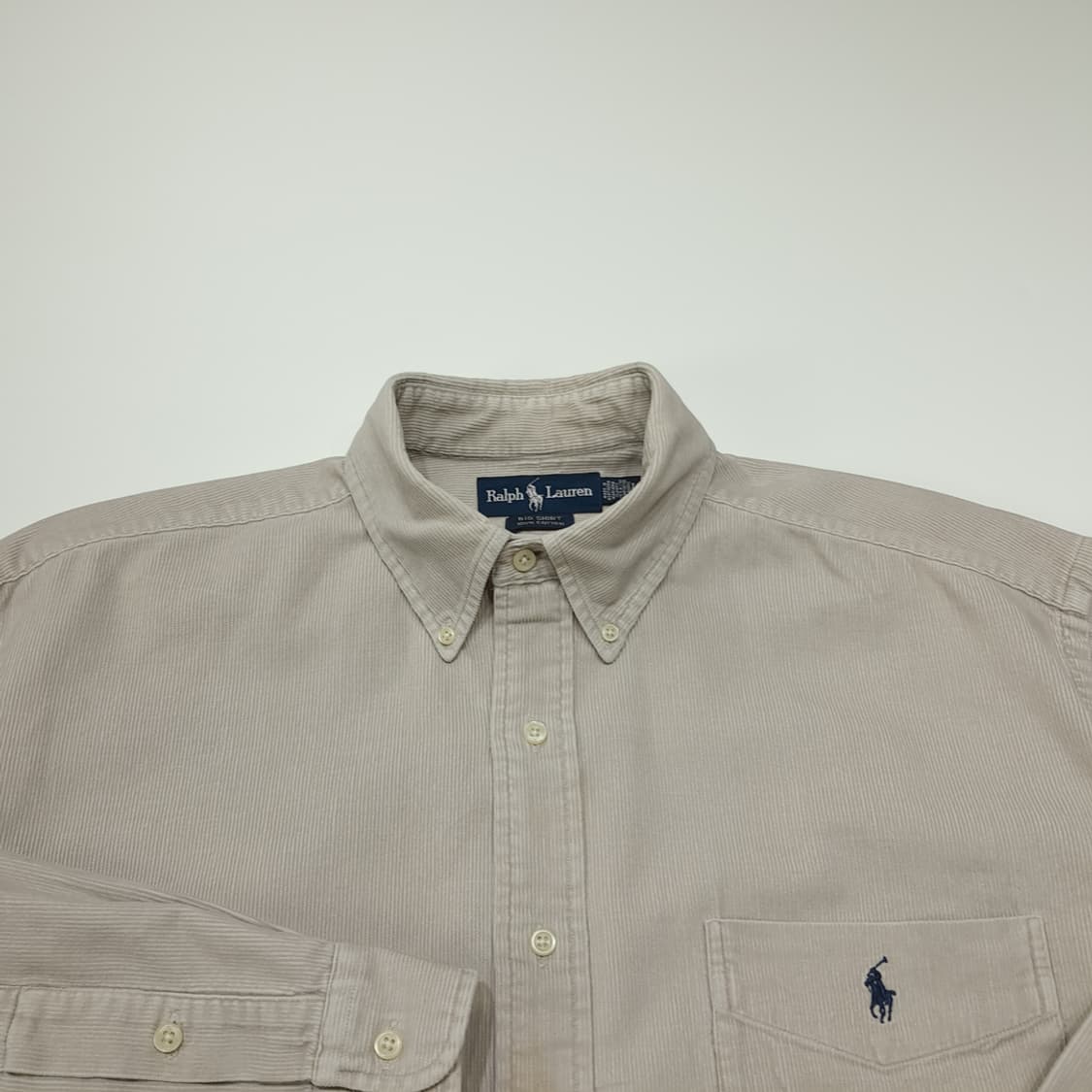 CN851 L 폴로 랄프로렌 빅셔츠 USA 그레이지 코듀로이 셔츠 남방 상품이미지3