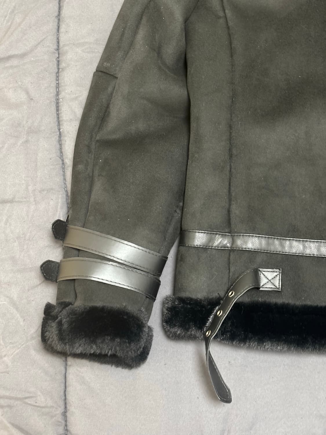 무스탕 블랙 m  상품이미지6